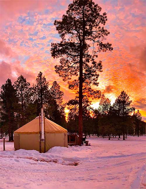 Fall colors at Arizona Nordic Village